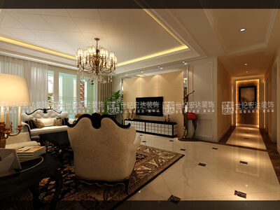 中海国际社区165平四室二厅欧式风格